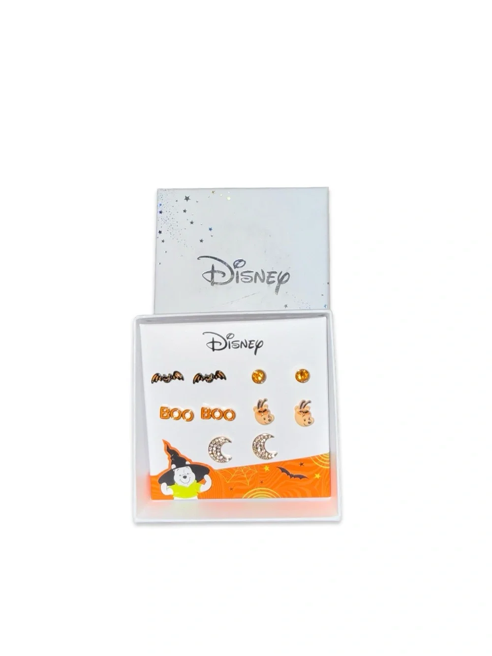 Disney Halloween Kids Earring Set - Orange & Gold